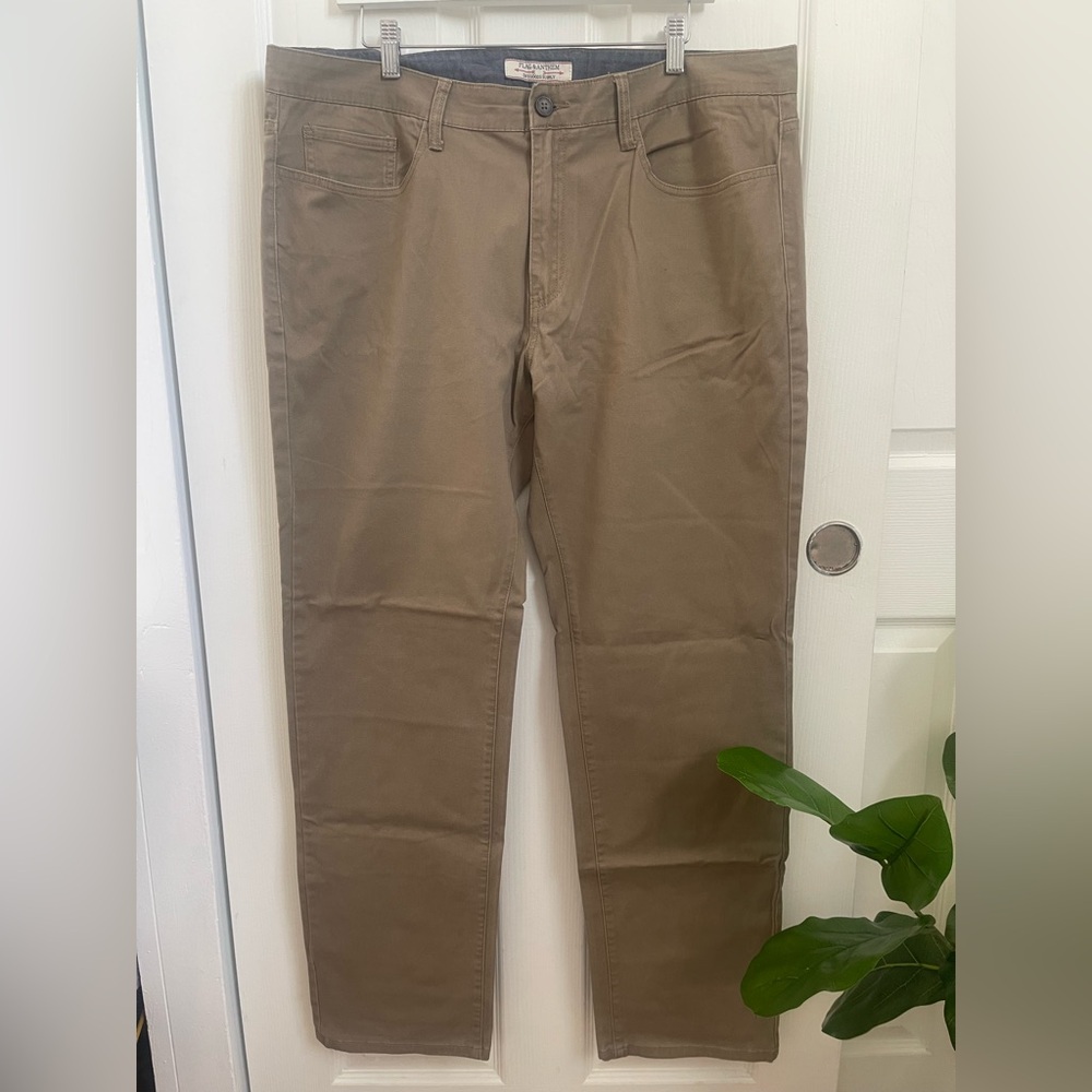 Flag and Anthem Madeflex Performance Golf Pants Mens 38 34 Khaki Athleisure